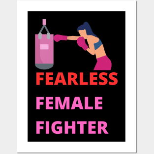 Fearless Female fighter Posters and Art